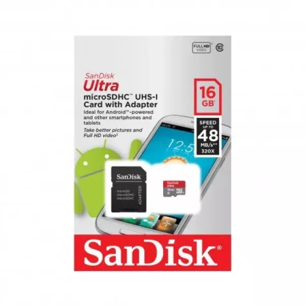 Memoria 16 Gb Clase 10 SanDisk