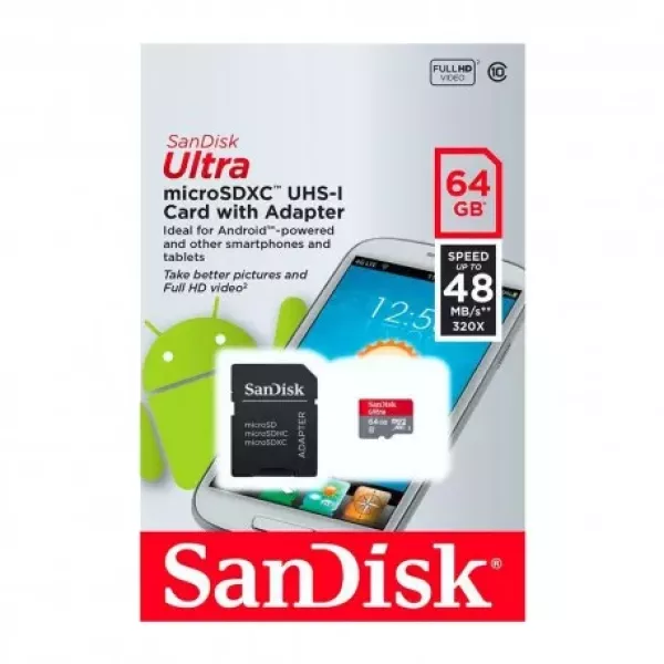 Memoria 64 Gb Clase 10 SanDisk