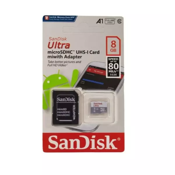 Memoria 8 Gb Clase 10 SanDisk