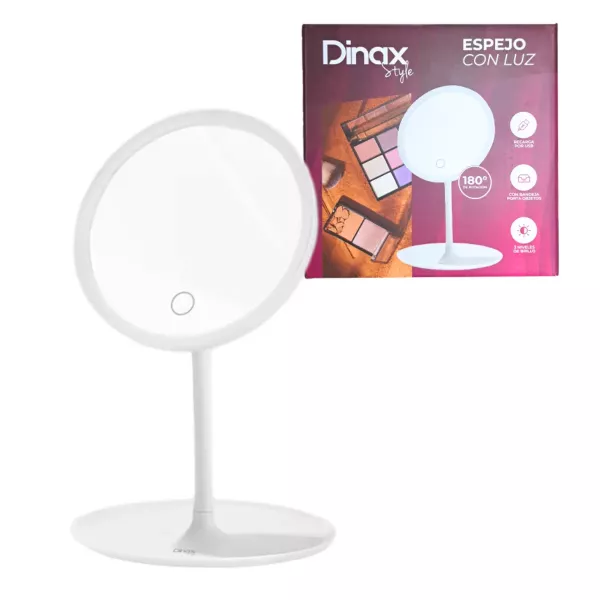 Espejo Con Luz Led Circular Dinax