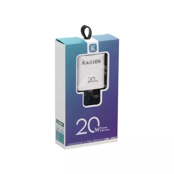 Cargador de Pared Adapt. 20W USB / Tipo C 2002 Karsen