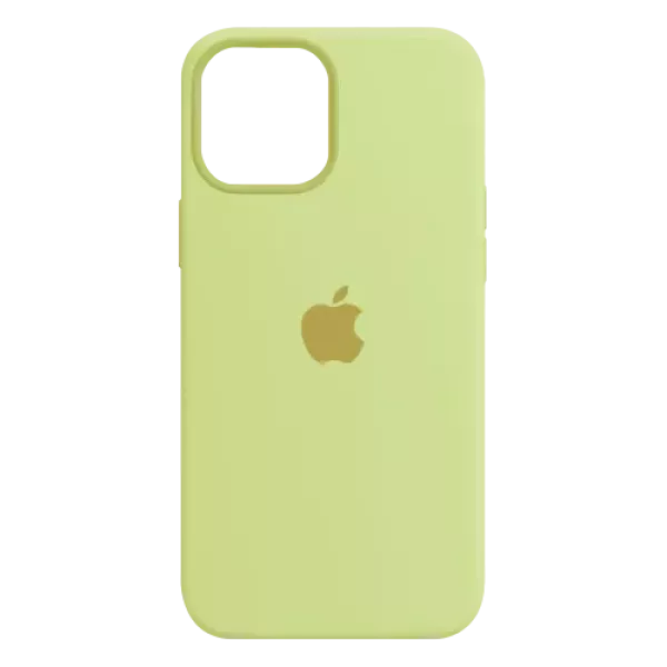 Funda Silicone Case Iphone 15 Pro Max Amarillo Pastel