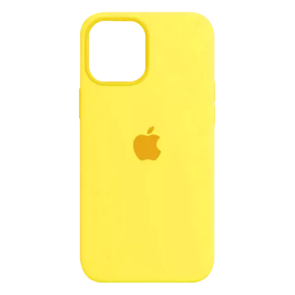 Funda Silicone Case Iphone 12 Pro Max Amarillo