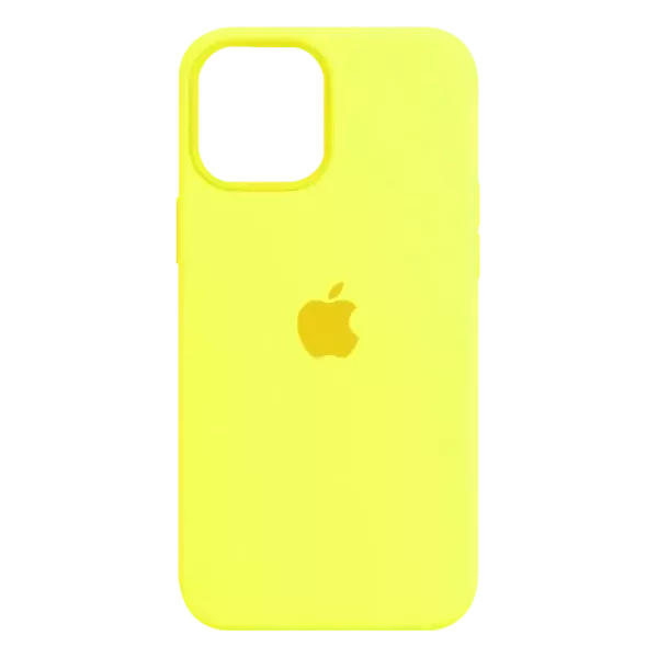 Funda Silicone Case Iphone 15 Pro Amarillo Claro