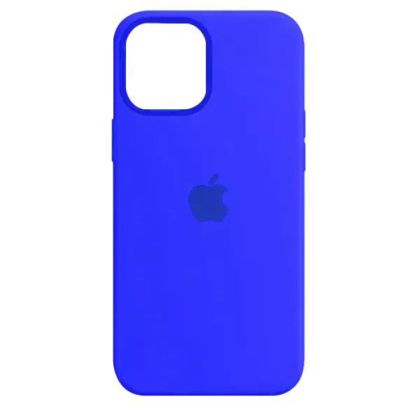 Funda Silicone Case Iphone 12 Pro Max Azul Electrico