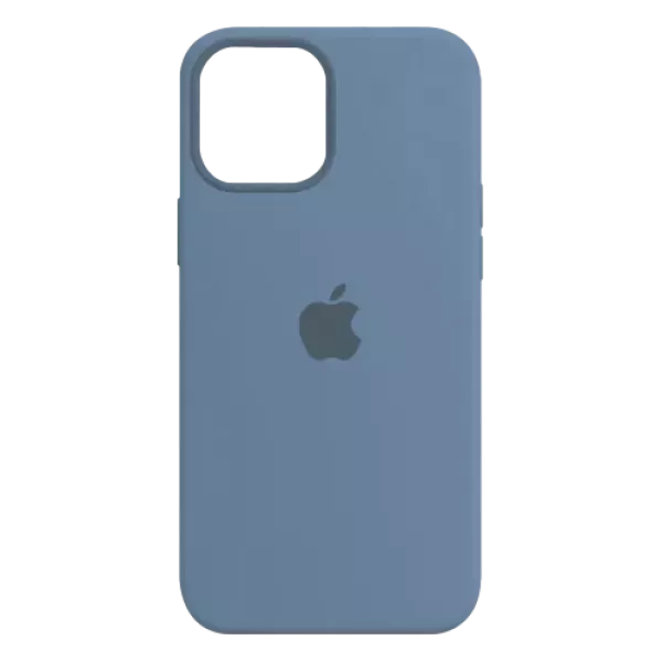 Funda Silicone Case Iphone 15 Pro Max Azul Grisaceo