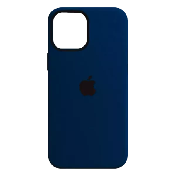 Funda Silicone Case Iphone 12 Azul Oscuro