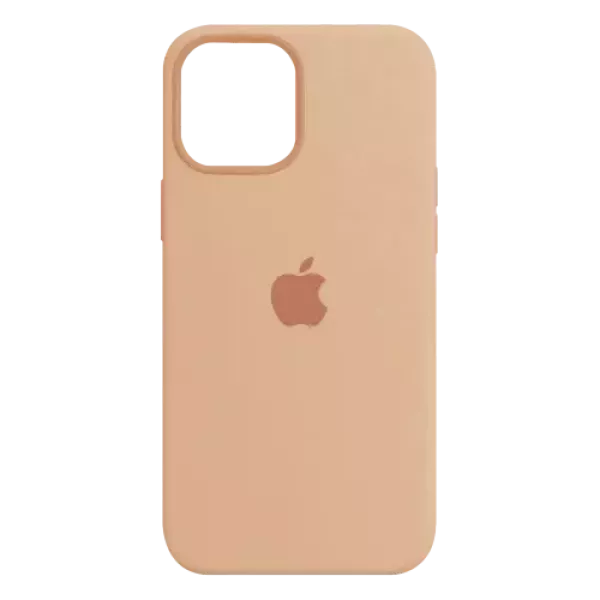 Funda Silicone Case Iphone 15 Pro Naranja Pálido