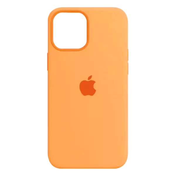 Funda Silicone Case Iphone 13 Pro Max Naranja