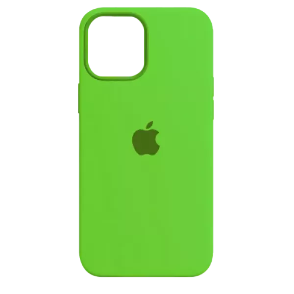 Funda Silicone Case Iphone 13 Pro Max Verde Manzana