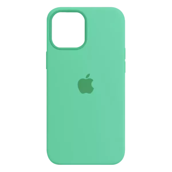 Funda Silicone Case Iphone 12 Verde Menta