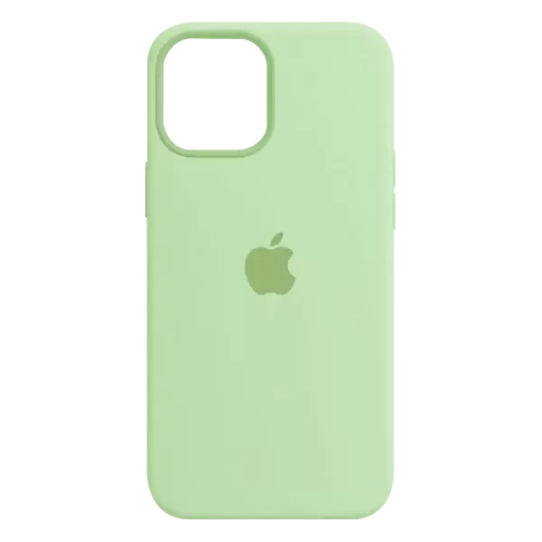 Funda Silicone Case Iphone 15 Pro Max Verde Palido