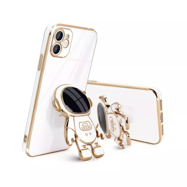 Funda Astronauta Con Soporte iPhone 16 Blanco