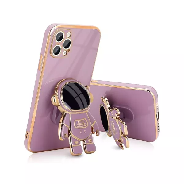 Funda Astronauta Con Soporte iPhone 16 Lila
