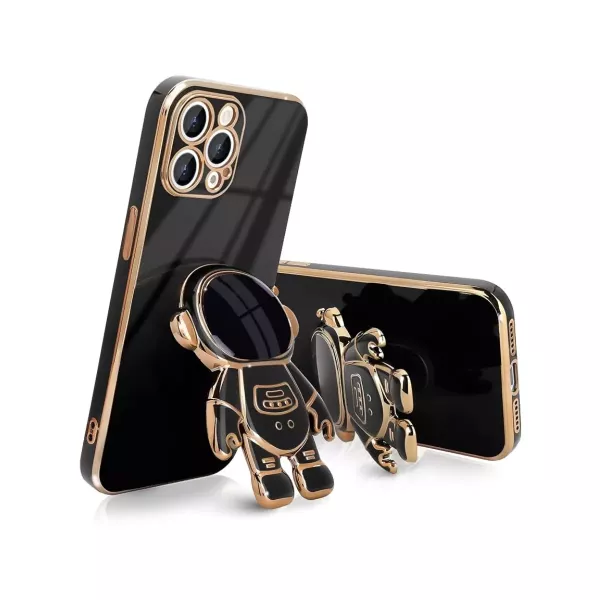 Funda Astronauta Con Soporte iPhone 16 Negro