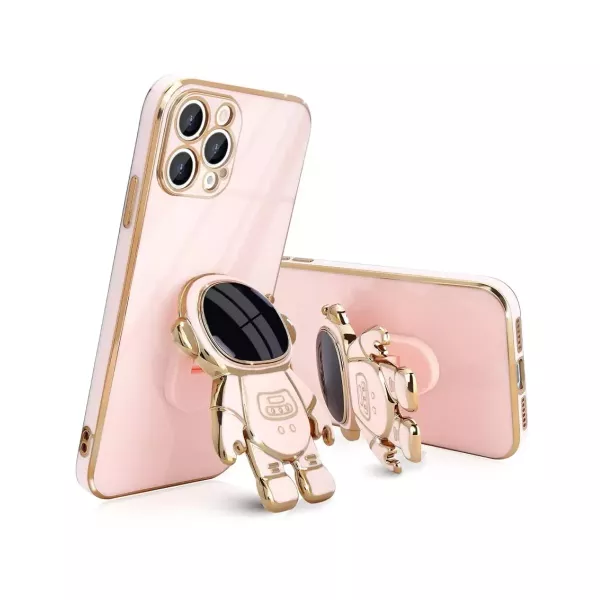 Funda Astronauta Con Soporte iPhone 16 Rosa