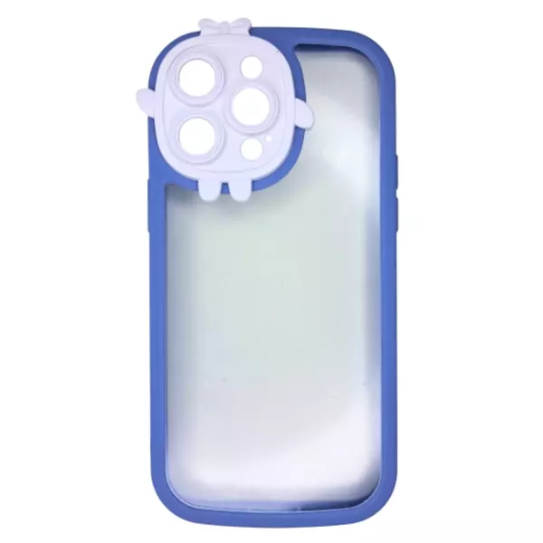 Funda Border Color Con Tapa Cámara Diseño IPhone 11 Azul