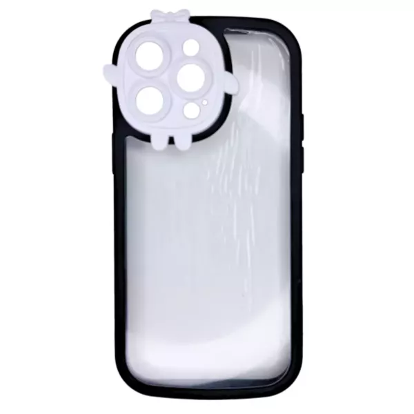 Funda Border Color Con Tapa Cámara Diseño IPhone 11 Negro