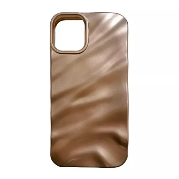 Funda Silicona Wave iPhone 16 Dorado