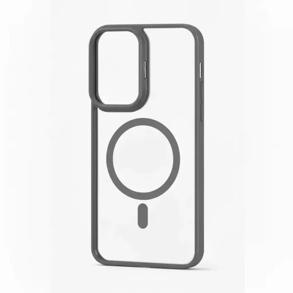 Funda Electro Magsafe Soporte Camara Moto E15 Gris