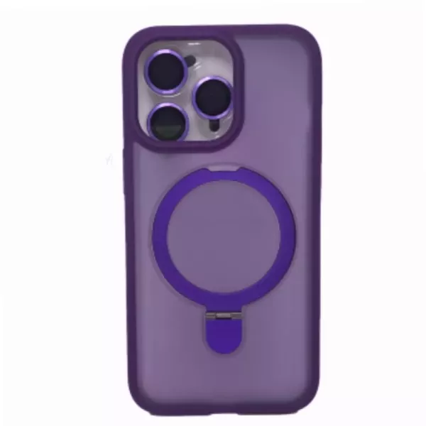 Funda Electro Magsafe Soporte + Protector de Cámara IPhone 11 Violeta