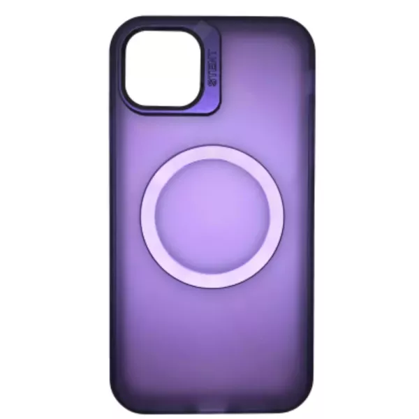 Funda Electro Magsafe Mate Soporte Cámara IPhone 12 Pro Violeta