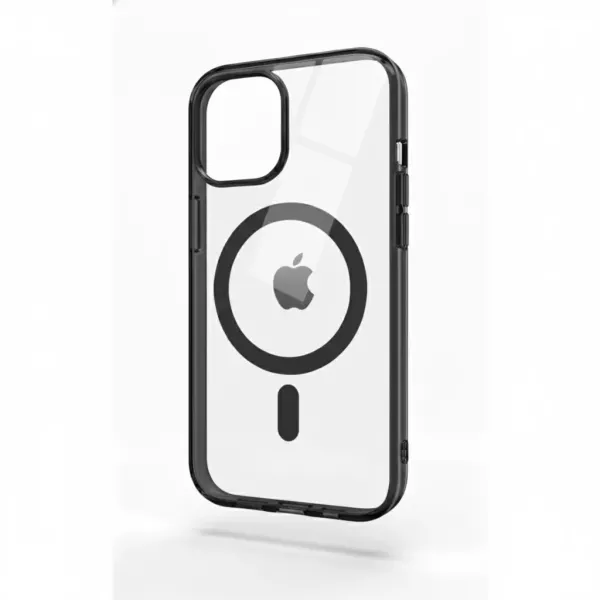 Funda Electro Magsafe Border Color Transparente iPhone 15 Negro