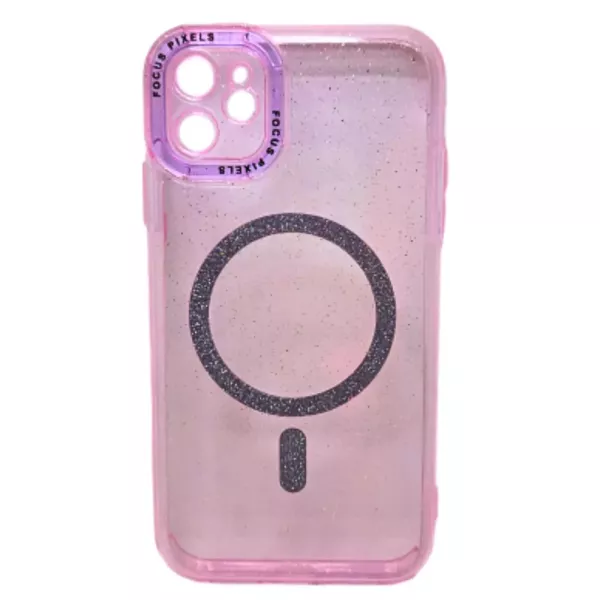 Funda Electro Magsafe Brillo IPhone 12 Pro Rosa Claro