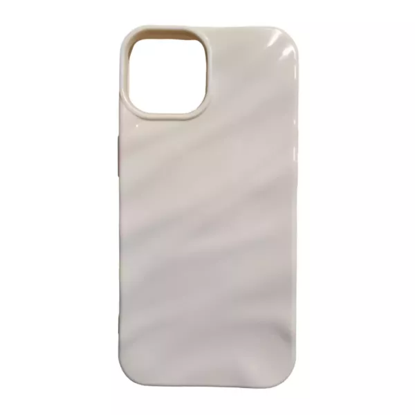 Funda Silicona Wave iPhone 16 Crema