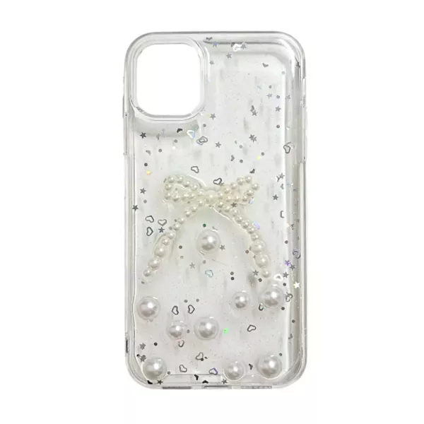 Funda Charms iPhone 16 Perlitas