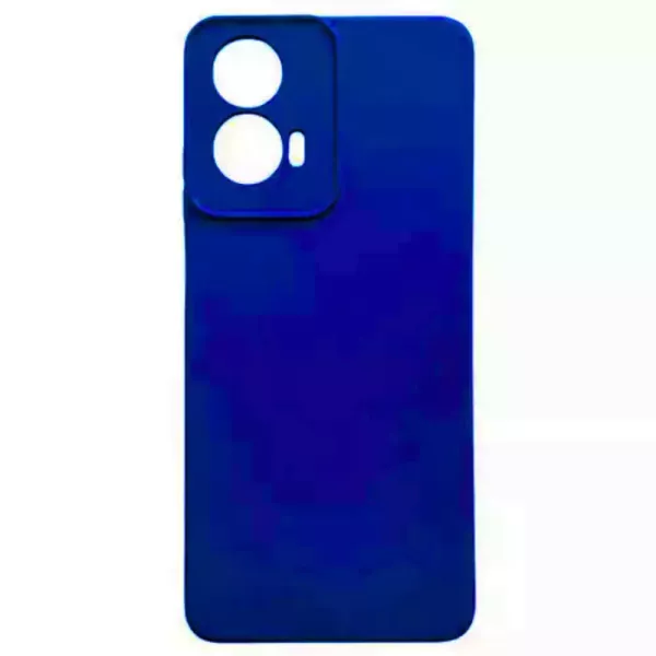 Funda Silicona Moto E14 Azul Profundo