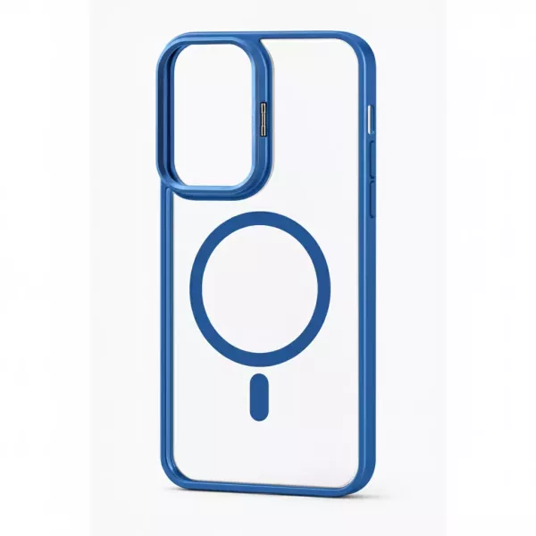 Funda Electro Magsafe Soporte Camara Moto E15 Azul