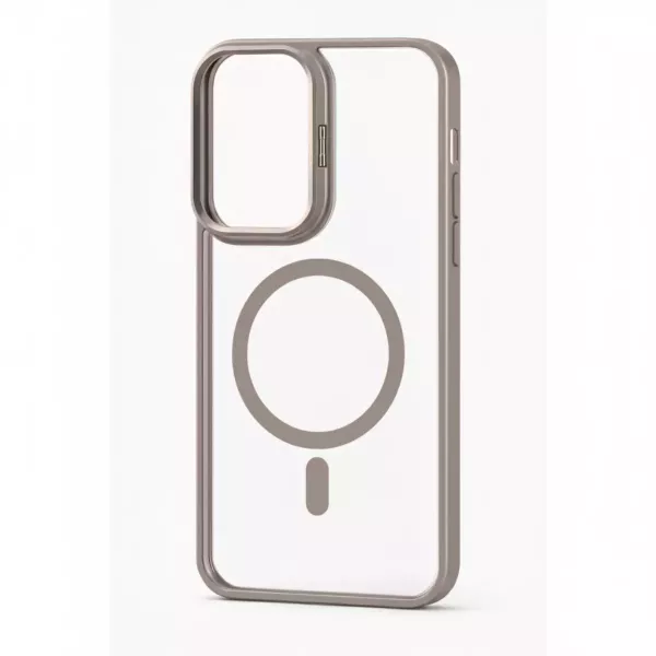 Funda Electro Magsafe Soporte Camara Samsung A17 Beige