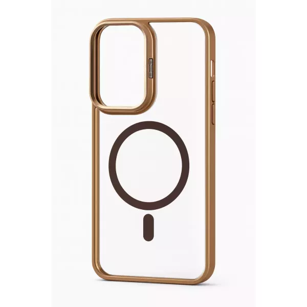 Funda Electro Magsafe Soporte Camara Moto G15 Marron