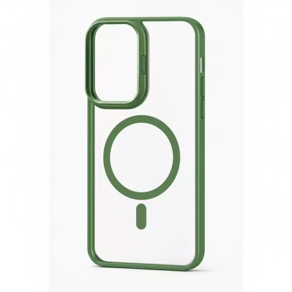 Funda Electro Magsafe Soporte Camara Moto E15 Verde