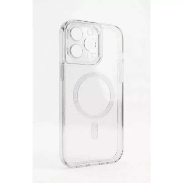 Funda Electro Magsafe Glitter Reforzada iPhone 11 Blanco