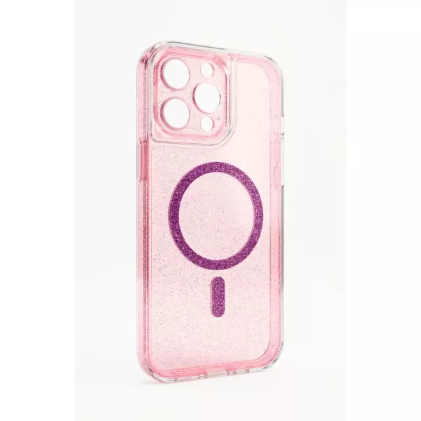Funda Electro Magsafe Glitter Reforzada iPhone 11 Rosa