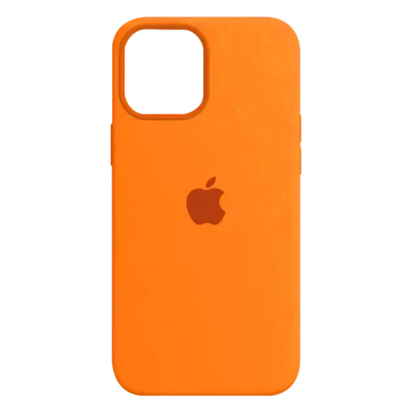 Funda Silicone Case Iphone 14 Pro Naranja Oscuro