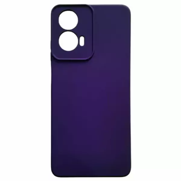 Funda Silicona Moto G04s Violeta Metalizado