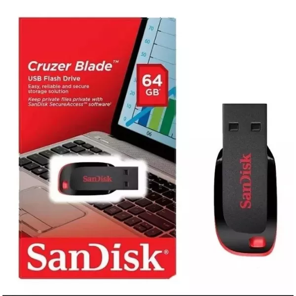 Pendrive 64 GB SanDisk Cruzer Blade