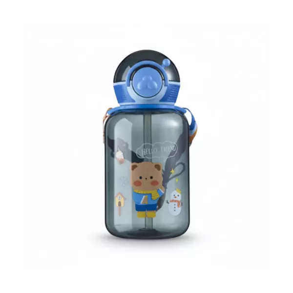 Botella Plástica Infantil Con Tapa Circular 640ml