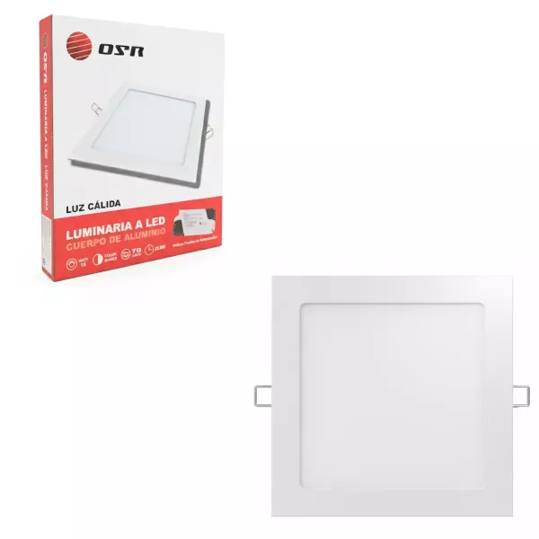 Panel Para Montar De Luz Cálida Cuadrado - OSR FB225W