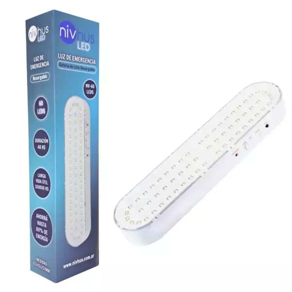 Luz De Emergencia Led Nivhus NV-60 Leds