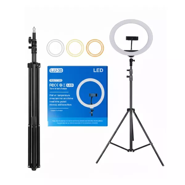 Aro De Luz Led Rgb 30 Cm Con Trípode LJJ-30