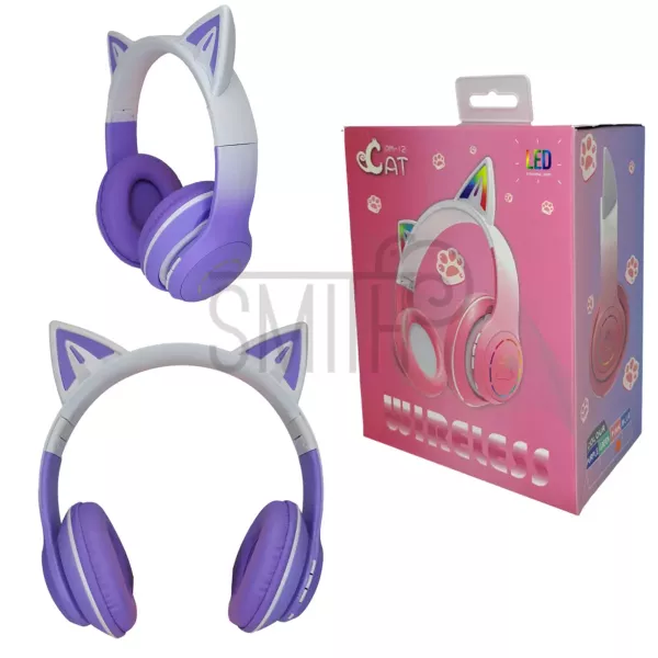 Auricular Vincha Bluetooth Orejitas Con Luz Cat PM-12
