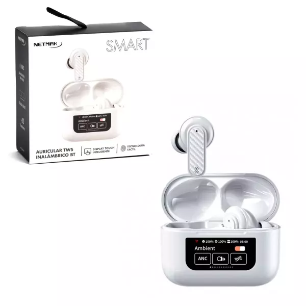 Auricular In Ear Bluetooth 5.4 TWS NM-SMART NETMAK