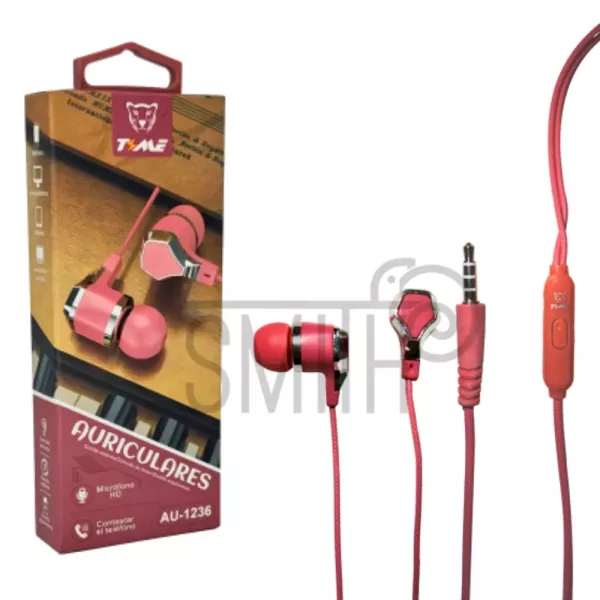 Auricular In Ear Con Cable Au-1236 Time