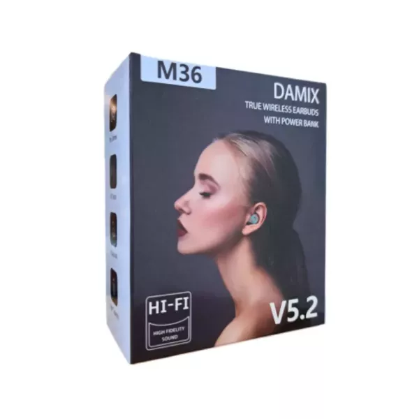 Auricular In Ear Bluetooth Damix M36 V5.2