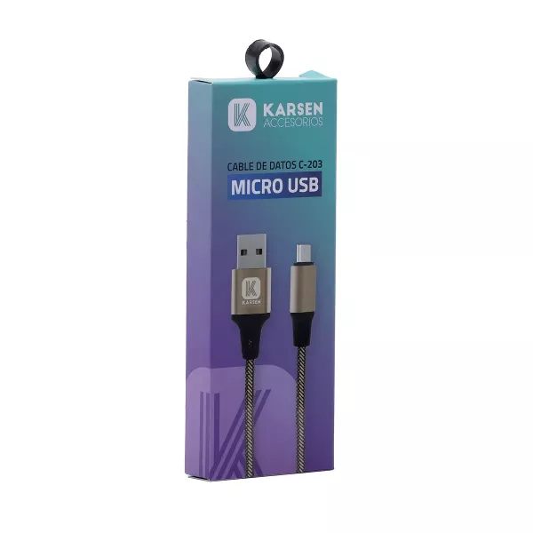 Cable De Datos Micro Usb Mod C-203 2.4a Karsen