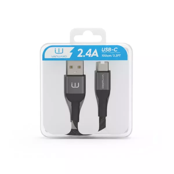 Cable De Datos Premium Tipo C Mallado 2.4A - VANWARD